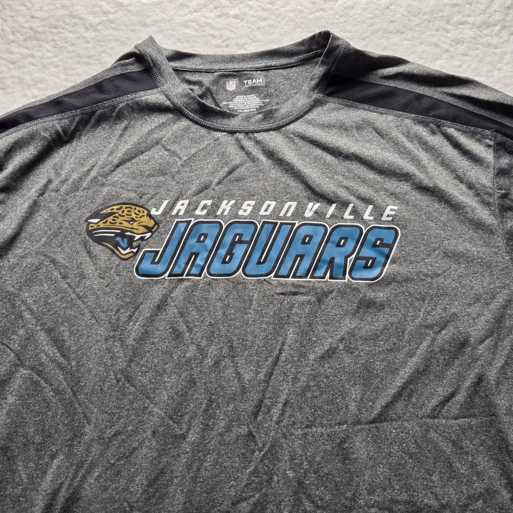 Jacksonville‎ Jaguars Shirt Mens 2XL Gray NFL Football NFL Team Apparel Tee
